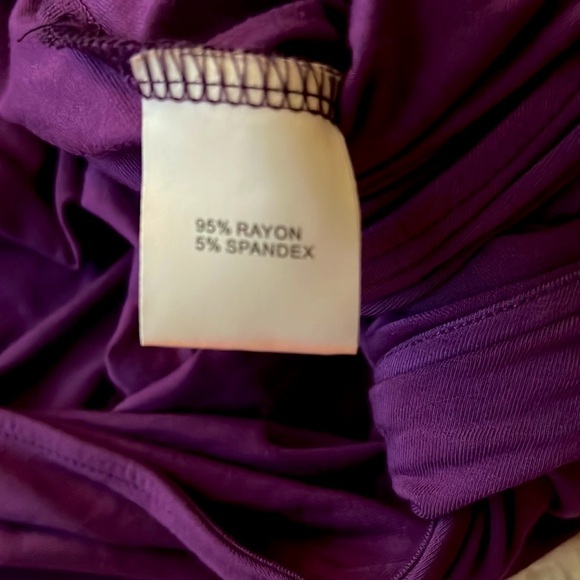 Patty Boutik Purple Collared Wrap Tie Long Sleeve Blouse Top! - Picture 9 of 10